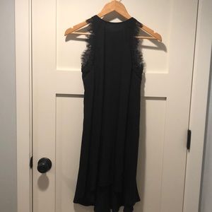 Lace trim tank dress